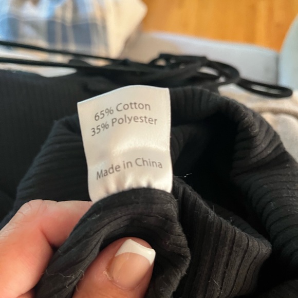 EUC Princess Polly Spaghetti Strap Ribbed Black Mini Dress - Picture 4 of 7